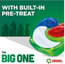 Ariel The Big One Wasmiddel Pods Original – Mega Pack – 35 Wasbeurten – 2-in-1 Vlek- & Geurverwijdering – Wasmiddelcapsules — thumbnail 3