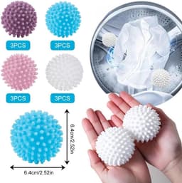 Droogballen, wasballen voor wasdroger, herbruikbare wasbal, wasbal, drogerballen voor wasmachine, droger ballen - ShopVlot — thumbnail 5