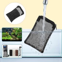 Filterzakken voor Aquariummedia - Zwart - Herbruikbaar Fijnmazig Polyester - Voor Ringen en Filterstenen — thumbnail 3