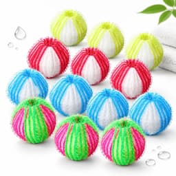 VHV - 12 Stusk Wasballen - Wasbollen Voor Wasmachine - Herbruikbaar - Haarvanger Wasbollen - Anti Haar Droogballen - Wasballen Voor Wasmachine Anti Haar — thumbnail 1