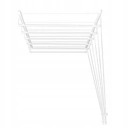 Sepio - wasdroogrek - Plafondwasdroger met 6 stangen, 140 cm, droogoppervlak 8,4 m - wit — thumbnail 3