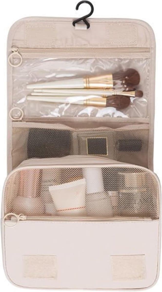 Grote Waszak van Premium Oxford Stof - Waterdichte Toilettas en Make-up Organizer voor Reizen en Zakelijk Gebruik met Haak — afbeelding 1