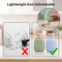 3.4oz reisfles met flip-cap, 2 Pack Lekvrije knijpflessen — thumbnail 2