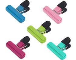 Tas Clips - Keuken Clips - Voedsel Opslag - Stevig Duurzaam Plastic - 5 Stuks - Meerkleurig