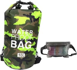 pakzak, drijvende droogrugzak, strandtas, lichte droogzak voor strand, boottochten, vissen, kajakken, zwemmen, rafting, camping, 5 l, 10 l, 15 l, 20 l, 30 l — thumbnail 1
