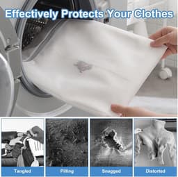 Set van 6 Wasnetten voor de Wasmachine, 40x30cm, Ideaal voor Fijne Was, Ondergoed en Kleding — thumbnail 5