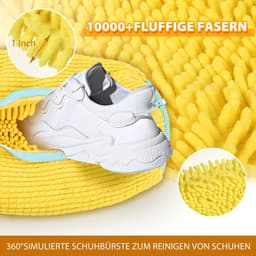 wasmachine, 1 stuks, multifunctionele schoenenzak, wasmachine, herbruikbare sneakers, waszak voor alle soorten schoenen en maten, beschermt zowel schoenen als wasmachine (geel) — thumbnail 3