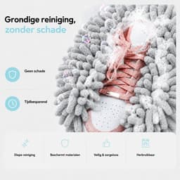BOTC Waszak schoenen - 2 stuks - Herbruikbaar - Wasmachine&Droger - voor Sneakers en Tennisschoenen - Grijs — thumbnail 5