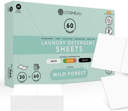 Cosmeau Wasmiddel Wasstrips 60 Wasbeurten - Wilde Bossen G5 - Wild Forest - Wasvellen - Wasmiddeldoekjes - Detergent Sheets - Wasdoekjes - — thumbnail 1