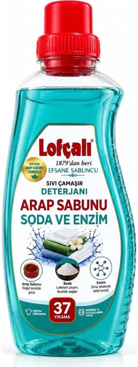 Lofcali - Vloeibaar Wasmiddel – Arap Sabunu met Soda & Enzymen – 38 Wasbeurten — afbeelding 1