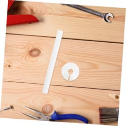 2-Set decoratie deksel deksel decoratie sanitair dekplaten afdekkingen van verwarmingsbuizen verchroomde pijpmof Afdekplaat voor toiletpijp pvc wit — thumbnail 3