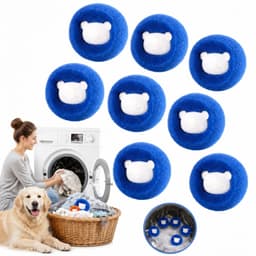 8x Wasmachines Ballen - Anti-Pluis & Verwijder Huisdier Haar — thumbnail 1