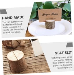1set Decoratieve Tafelbordjes Retro Signaalhouders Voor Bruiloften Prijsdisplay Tafelnummer Stand Voor Feesten Evenementen — thumbnail 3