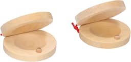 Castanet Paar Castagnetten Houten Castagnetten Vingerkleppen Muziekinstrument — thumbnail 1