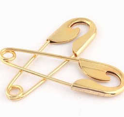Wasknijpers, veiligheidsspelden, 10 stuks groot formaat 100 mm gouden veiligheidsspelden, doe-het-zelf naaigereedschap accessoire grote metalen gesppennen for sjaal dekens rokken gebreide stoffen amba — thumbnail 1