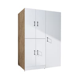 Roomart DORA-II Wasmachine Ombouwkast 130x186 cm - Wit Eiken — thumbnail 1