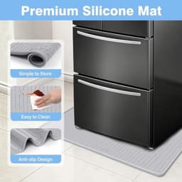Lekvrije siliconen opvangbak - waterdicht - voor wasmachine, koelkast en droger, 60x60 cm — thumbnail 3