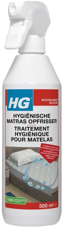 6 x HG - Hygiënische Matras Opfrisser - Werkt Na 30 Minuten - Neutraliseert Nare Geurtjes - 500 ml - Grootverpakking - Vaatwasstrips - Matrasopfrisser - Hygiëne - Geur Verwijderen - Matras Reinigen - Enzymen — thumbnail 2