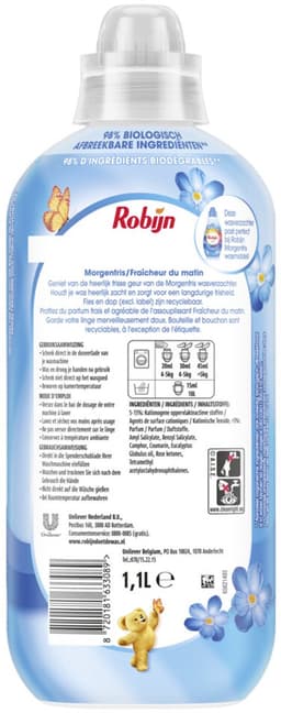 Robijn - Wasverzachter - Morgenfris - 55wb/1100ml — thumbnail 1