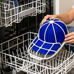 Hoedenwasbak voor de wasmachine Opbergrek voor hoofddeksels | Wasmand voor hoeden en petten Gebogen baseballpetten Wassen Uitstallen Opbergen Kast Vervoer Opslag — thumbnail 2