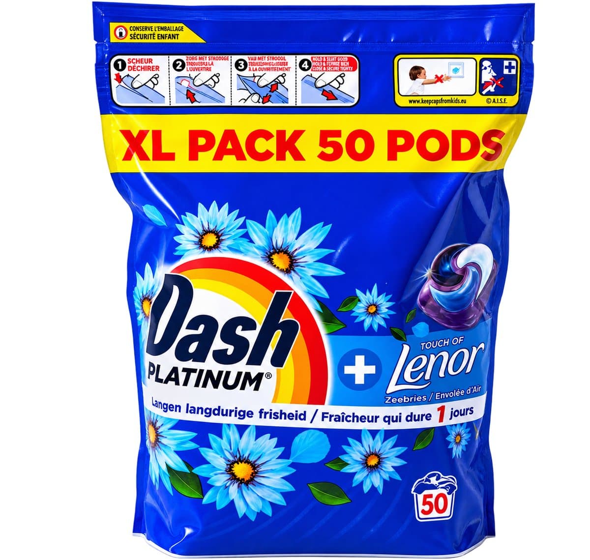 Dash All in 1 Pods - Zeebries - Waspods - 3 x 50 Wasbeurten Voordeelverpakking — afbeelding 1