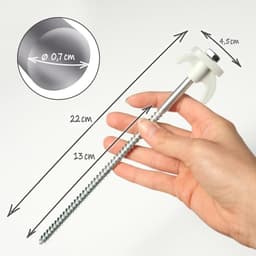 5x tentharingen van staal, schroefharingen met adapter — thumbnail 3