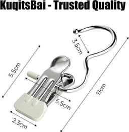 12 Stuks Washaken - Roestvrij staal voor Kleding en Sokken — thumbnail 3