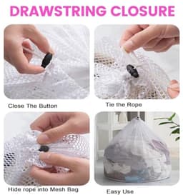 Waszakken Set van 4 - Grote 60 x 90 cm voor Delicate Kleding — thumbnail 3