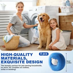 Dierenhaarverwijderaar voor Wasmachine, Set van 8 Stuks — thumbnail 4