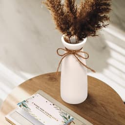 Witte vaas,vaas voor pampasgras,vazen witte decoratie,keramische bloemenvaas,matte vazen decoratie,voor gedroogde bloemen en bloemen geschikt voor open haard,slaapkamer for Modern Table Rack — thumbnail 3