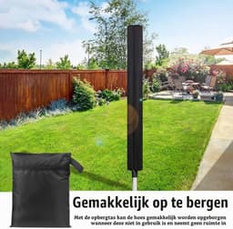 Beschermhoes voor Droogmolen - 210D Oxford, Waterdicht, Weerbestendig, UV-Bestendig, Winterbescherming, Met Rits, Voor Langdurige Bescherming — thumbnail 5