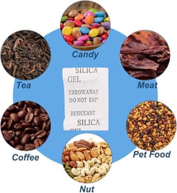 100 Pakketten Silica Gel Zakjes 1g Silica Droogmiddelzak Silica Gel Levensmiddelenkwaliteit Hygroscopisch Middel Ontvochtiger — thumbnail 4