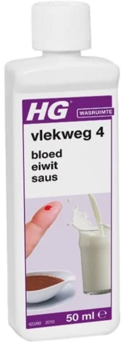 2 x HG - Wasruimte - Vlekweg 4 - Vlekkenverwijderaar - 50 ml - Vlekkenverwijderaar - Vlekken Uit Textiel - Sausvlekken - Bloedvlekken - Melk Vlekken — thumbnail 2