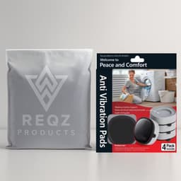 Trillingsdempers Wasmachine met Gel – Set van 4 stuks – Grijs - Anti-Trillingsvoeten – Geluidsreductie & Anti-Slip – Universeel – Beschermt Vloer & Apparaat — thumbnail 5
