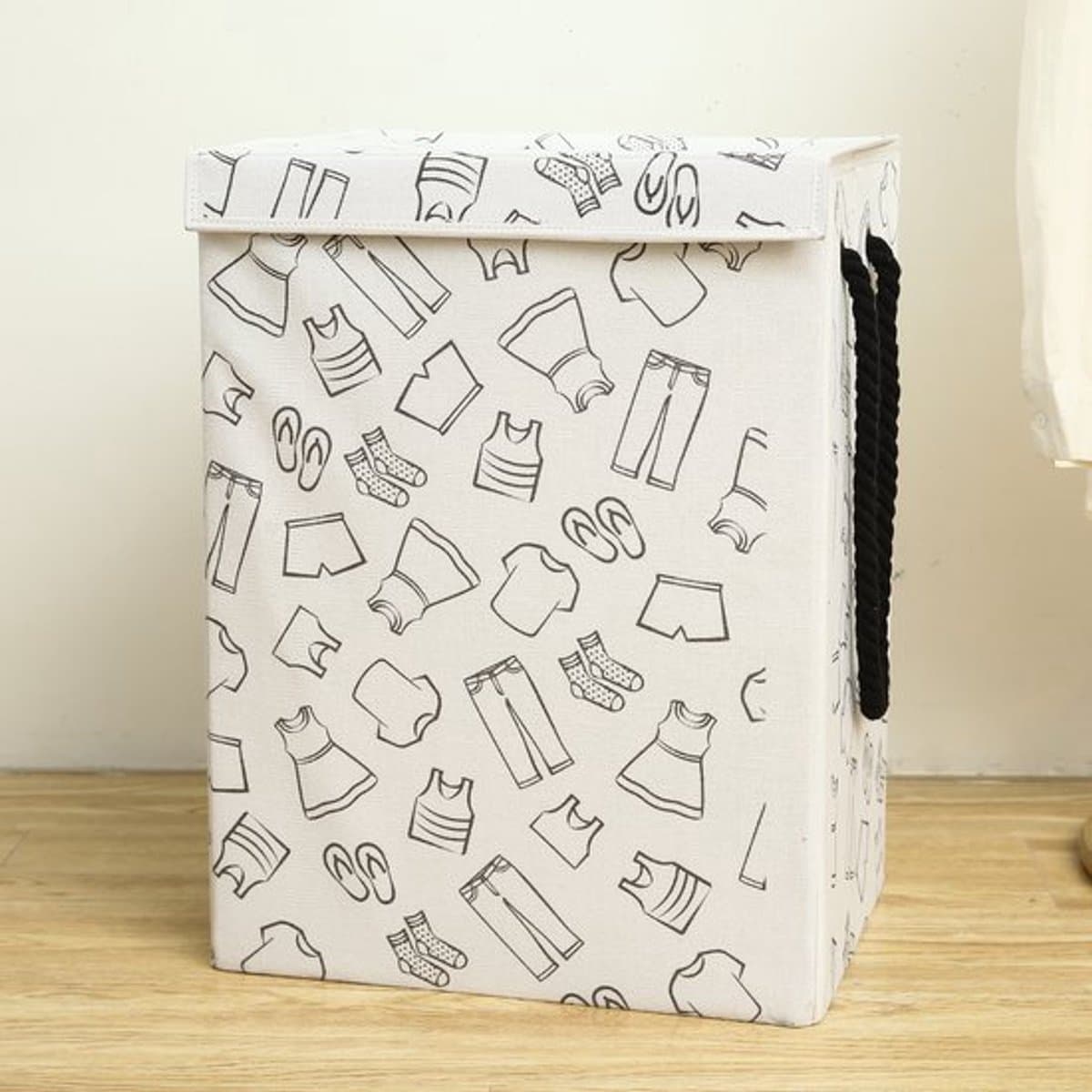 Opbergmand kinderen - Speelgoedmand kinderen - Wasmand & Opbergmand Kinderkamer - Stijlvolle Kledingmand - 55L Wasmand — afbeelding 1