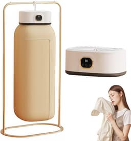 Draagbare Opvouwbare Mini-droger, Mini-compacte Elektrische Wasdrogers, Kleine Wasmachine/droger voor Appartementen, Geschikt voor Reizen, Wasgoed met Timer, Haak, Ropa — thumbnail 1