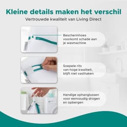Living Direct Waszak set 3 stuks Waszakjes met Rits - Waszakken voor Wasgoed - Wasnetjes met Rits, geschikt voor Lingerie en BH - Waszak Groot - Laundry Bag - Wasnetten — thumbnail 2