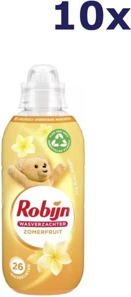 Robijn Wasverzachter Zomerfruit 650 ml 26 wasbeurten Doos 10 fles — thumbnail 1