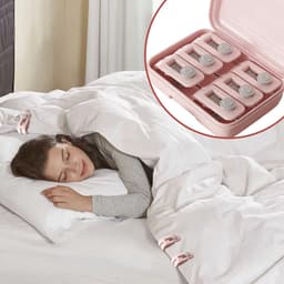 longziming 6 Stuks Dekbedovertrek Clips - Beddengoed Clips Zonder Spelden – Houd Dekbed op Zijn Plaats - Inclusief Opbergdoosje - Roze — thumbnail 5