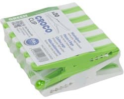 D&L Croco Wasklemmen | Wasknijpers - 20 Stuks - Groen — afbeelding 1