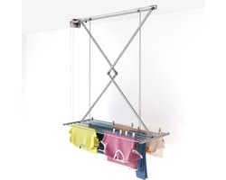 Foxydry Mini 128 cm plafond droogrek - handbediend - 9,6 m drooglengte - grijs — afbeelding 1