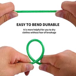 30 m Buiten Waslijn met Stalen Kern - Sterke en Duurzame Waslijn voor Tuin — thumbnail 5