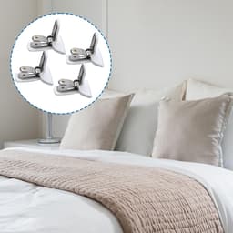 Dekbedclips - 12 Stuks - 3.5*4*1.7cm - Stevige Dekbedclips - Stevige Dekbed Klemmen - Dekbedovertrek Clips - Deken Clips - Voorkom dat beddengoedaccessoires verschuiven - Snelle installatie - Hoogwaardig metaalmateriaal - herbruikbaar — thumbnail 5