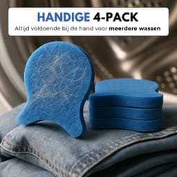 Boncy® Drogerballen 4 stuks Blauw - Droger Ballen Haarverwijderaar voor Wasdrogers & Wasmachine - Haarvanger Wasbollen - Anti Haar Droogballen - Wasdrogerballen - Wasballen Pluizenverwijderaar Huisdieren Wasmachine Pluis Wasbol — thumbnail 3