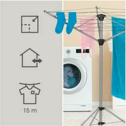 QPFO® Droogmolen met voet – inklapbare camping droogmolen – lichtgewicht statief droogmolen voor buiten — thumbnail 2