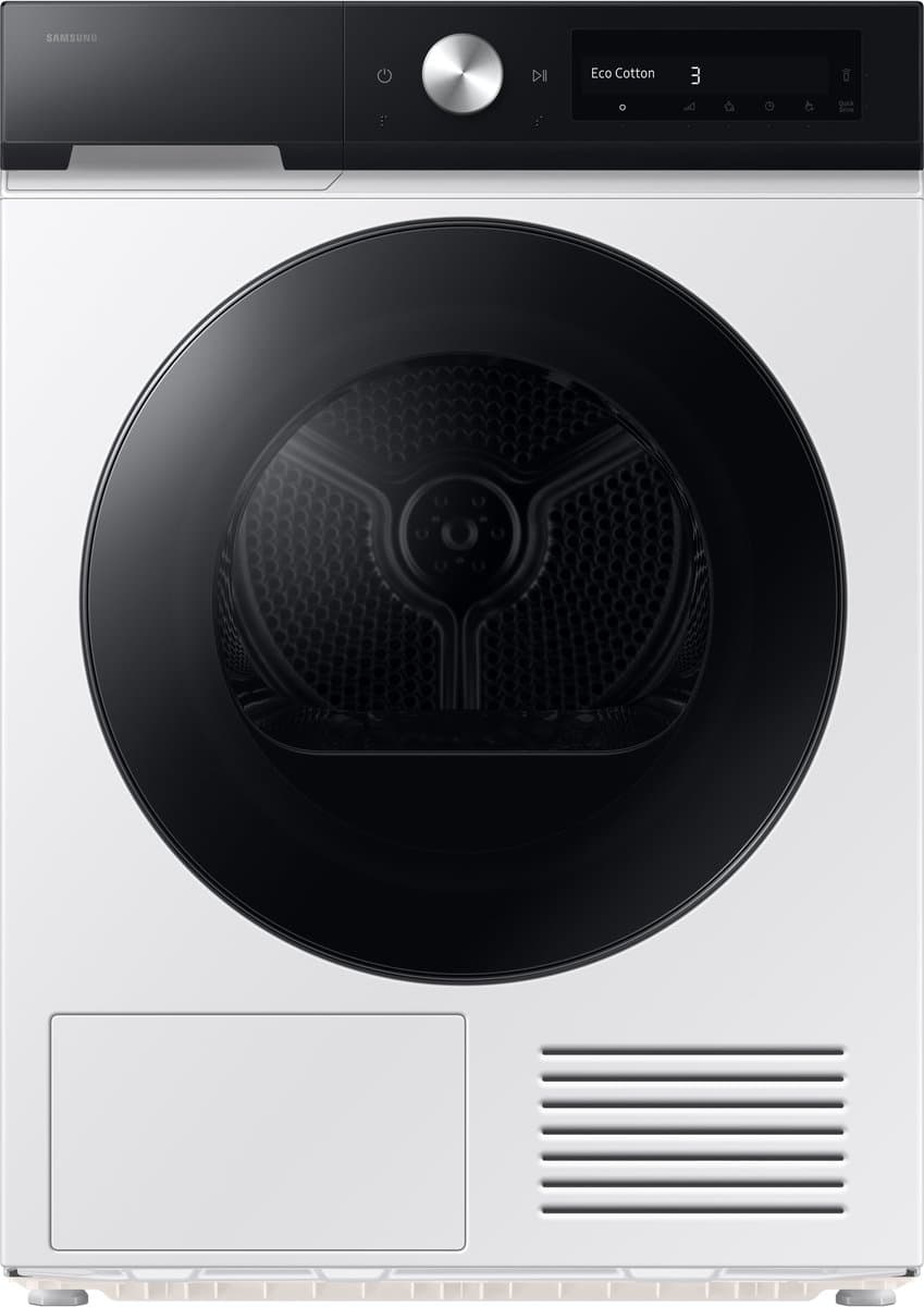 Samsung DV90DB7845GEU3 vrijstaande droger - 9 kg capaciteit - warmtepomptechnologie - sensor-droging - energiezuinig - grijze afwerking — afbeelding 1
