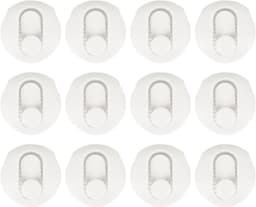 Dekbedclips - 12 Stuks - Klemmen - ABS - Kunststof - Knijpers - Met 2 opbergkoffers - Dekbedovertrek clips - Dekbedknijpers - Dekbedclip - Voor lakens, gordijnen, sokken, handdoeken enz - 4.5*2 cm - Wit — thumbnail 1