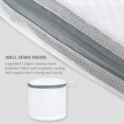 3-pack waszakken van mesh voor delicate kleding, mesh bh-zakken met ophanglus, 6 x 7 inch waszakken voor lingerie — thumbnail 2