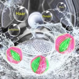 JeiibrZui Wasballen - Wasballen Voor Wasmachine - Verwijdert Dierenharen En Pluisjes - 12 Stuks - Huisgebruik - Veelkleurig — thumbnail 4
