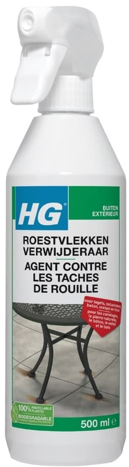 6 x HG - Roestvlekkenverwijderaar Spray - Verwijdert Eenvoudig & Veilig - Zuurvrij - 500 ml - Roestvlekken Verwijderen - Roestverwijderaar - Roestvlekkenreiniger - Roestvlekken Op Tegels - Roestvlekken Op Natuursteen — thumbnail 2